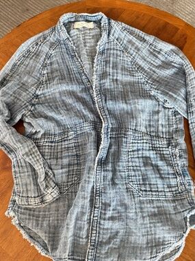 Free people gauze lightweight jacket